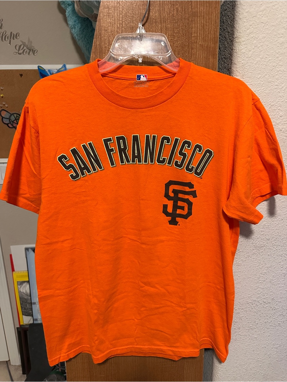 MLB San Francisco Giants Orange Crew Neck T-Shirt Men’s Medium Hunter Pence